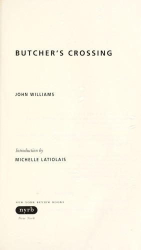 Cover image for Butcher's Crossing